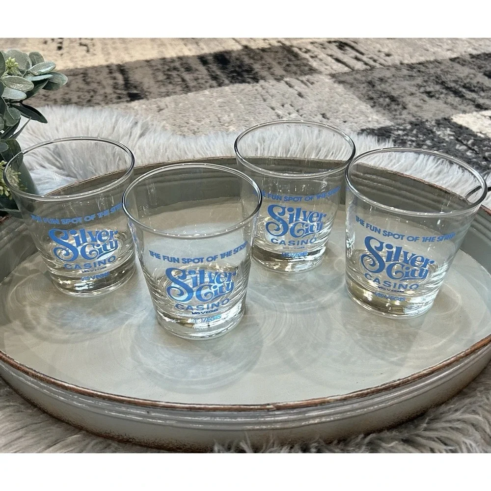 Vintage Silver City Casino Glass Las Vegas 